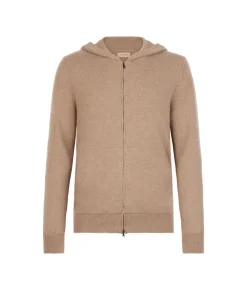 Felpa con zip in Cashmere Ultrasoft