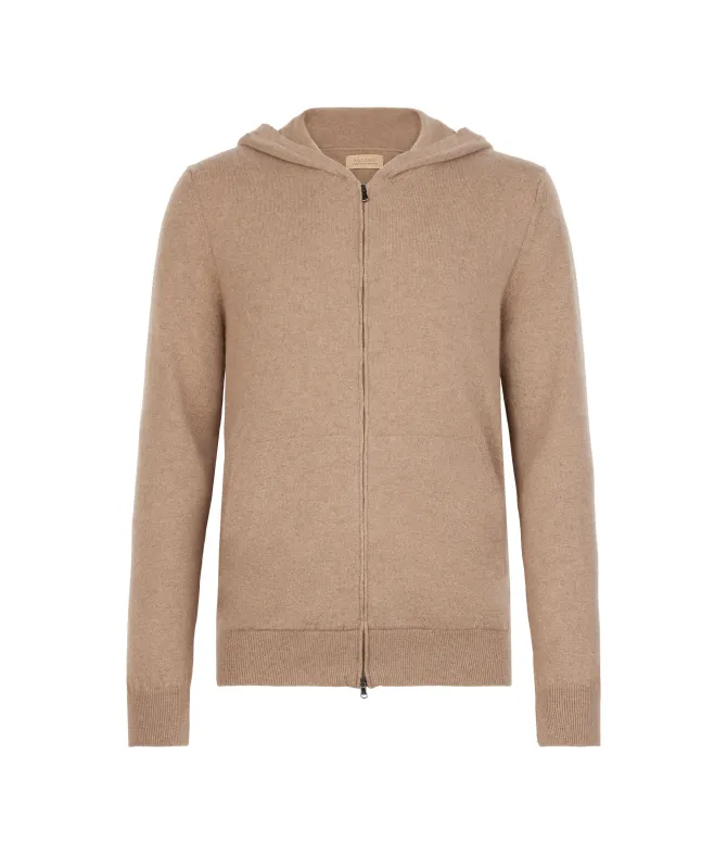 Felpa con zip in Cashmere Ultrasoft