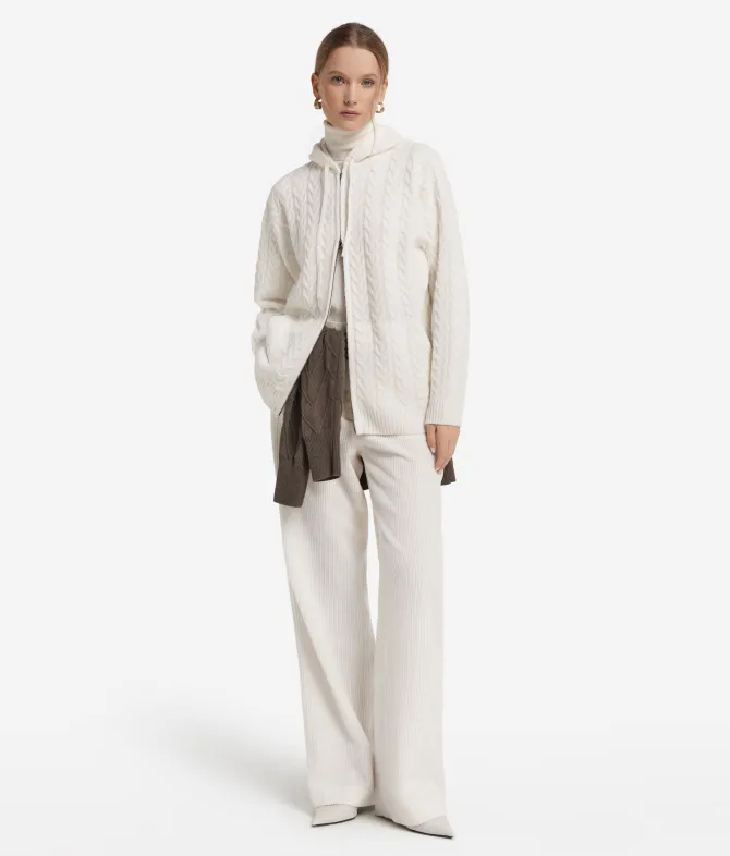 Felpa trecce in Cashmere Ultrasoft
