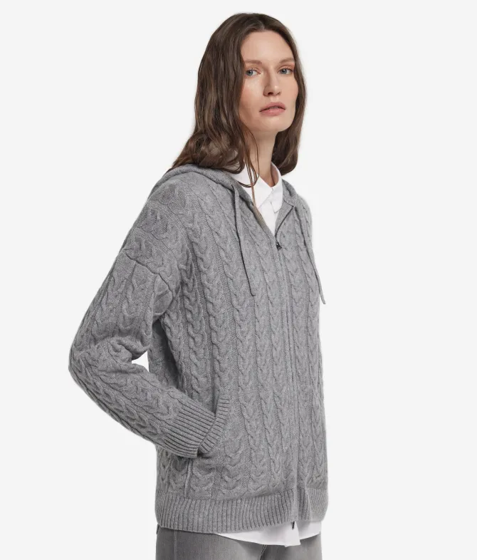 Felpa trecce in Cashmere Ultrasoft