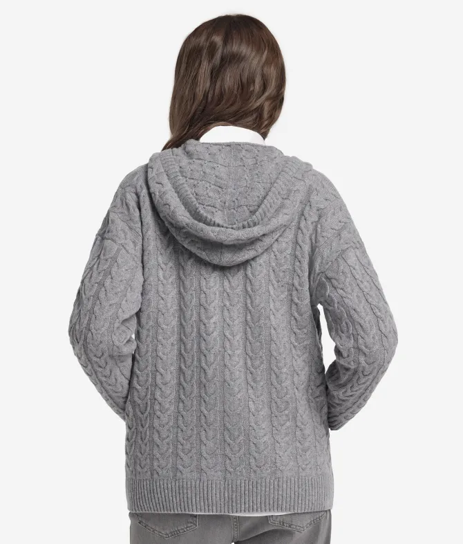 Felpa trecce in Cashmere Ultrasoft