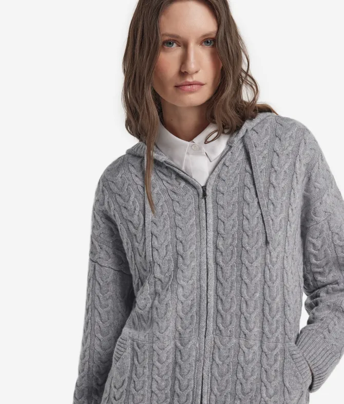 Felpa trecce in Cashmere Ultrasoft