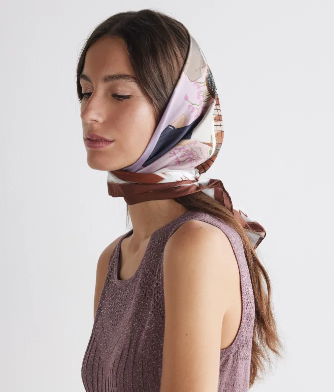 Foulard città in seta