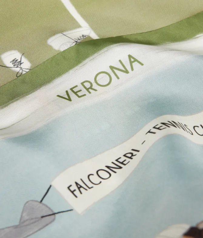 Foulard città in seta