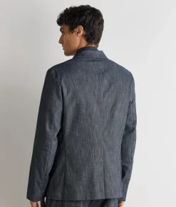 Giacca in cotone effetto denim
