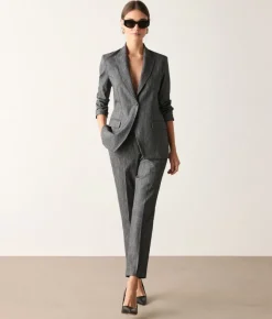Giacca in cotone effetto denim