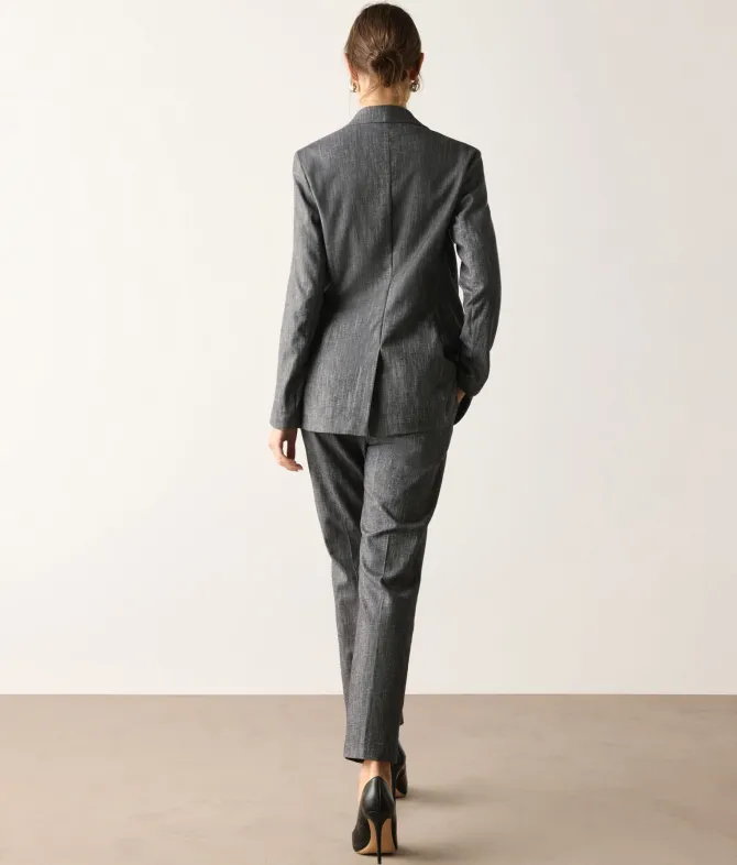 Giacca in cotone effetto denim