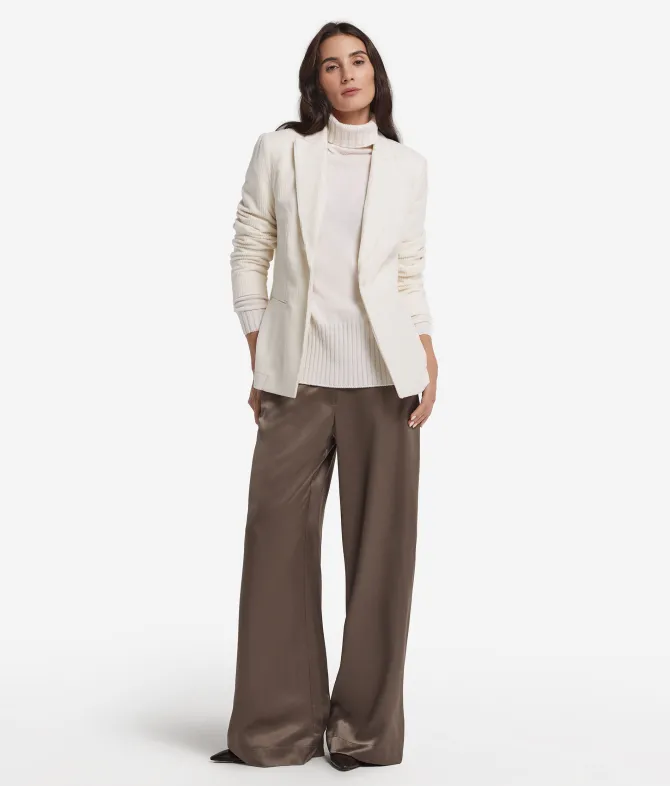 Giacca in velluto di lana e cashmere