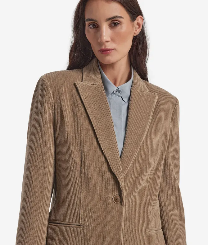 Giacca in velluto di lana e cashmere