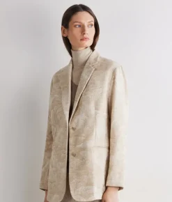 Giacca jacquard in cotone