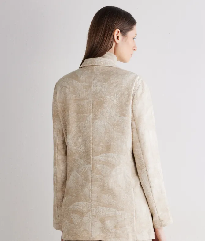 Giacca jacquard in cotone