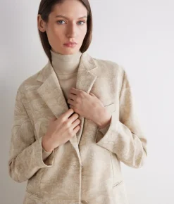 Giacca jacquard in cotone