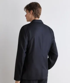 Giacca monopetto in cashmere seta