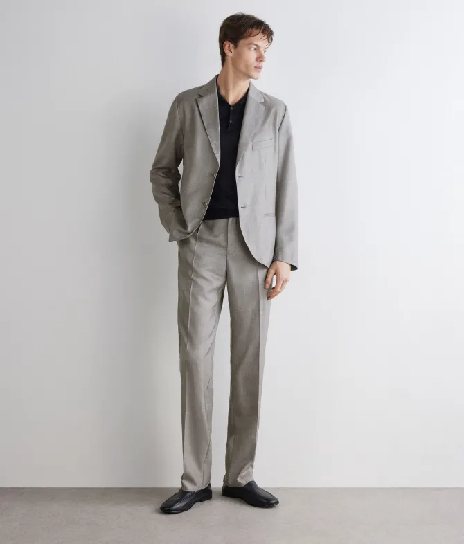 Giacca monopetto in cashmere seta