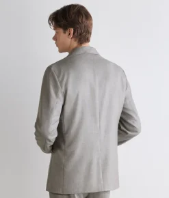 Giacca monopetto in cashmere seta