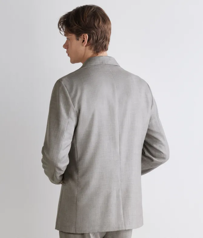 Giacca monopetto in cashmere seta