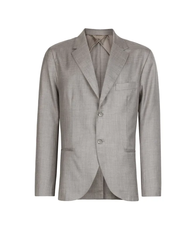 Giacca monopetto in cashmere seta