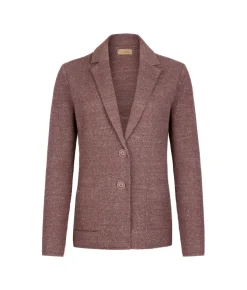 Giacca moulinè in cotone lino