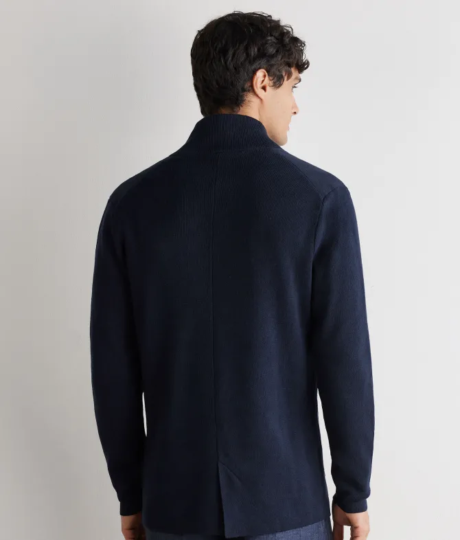 Giacca punto stoffa in lino cotone