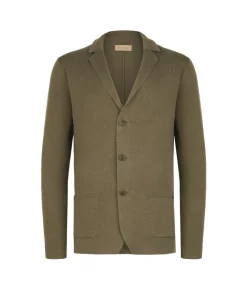 Giacca punto stoffa in lino cotone