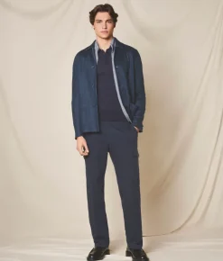 Giacca reversibile in cotone lino