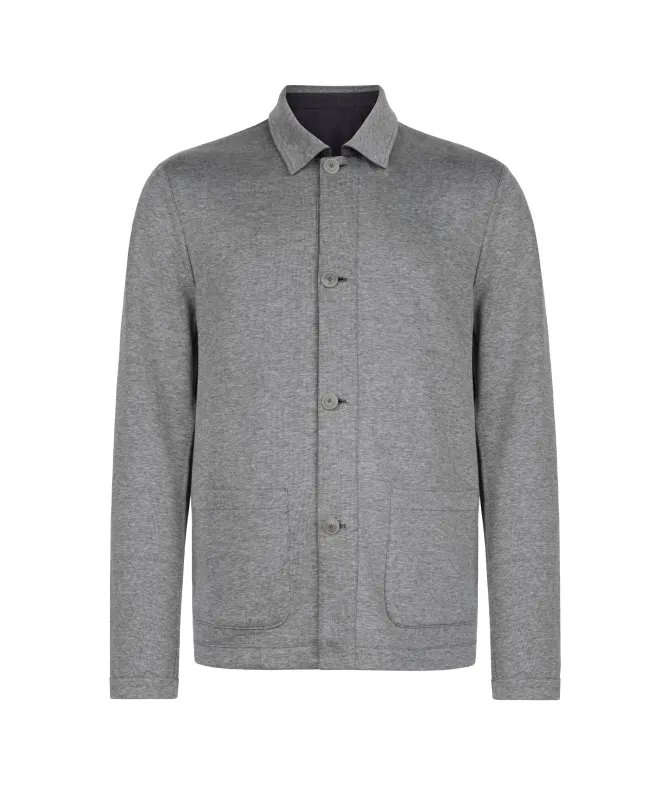 Giacca reversibile in cotone lino