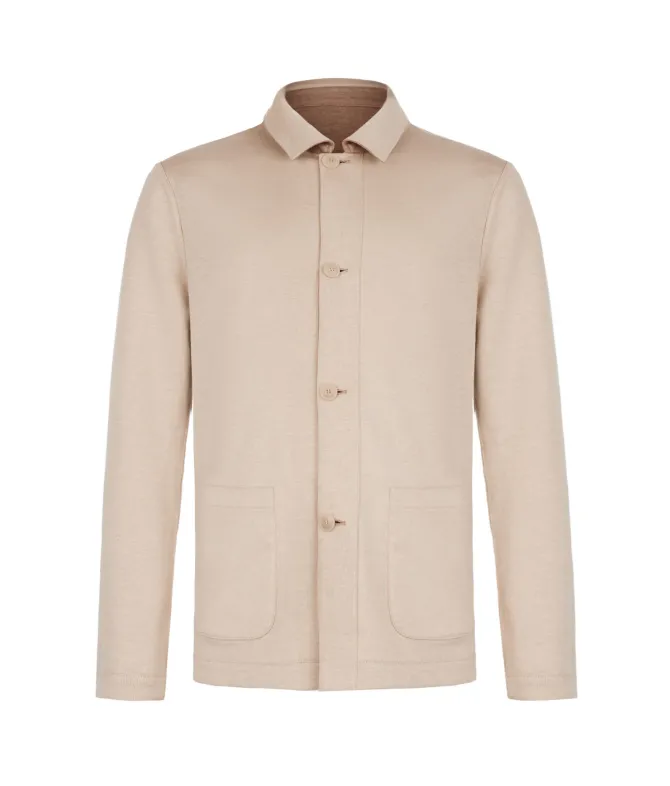 Giacca reversibile in cotone lino