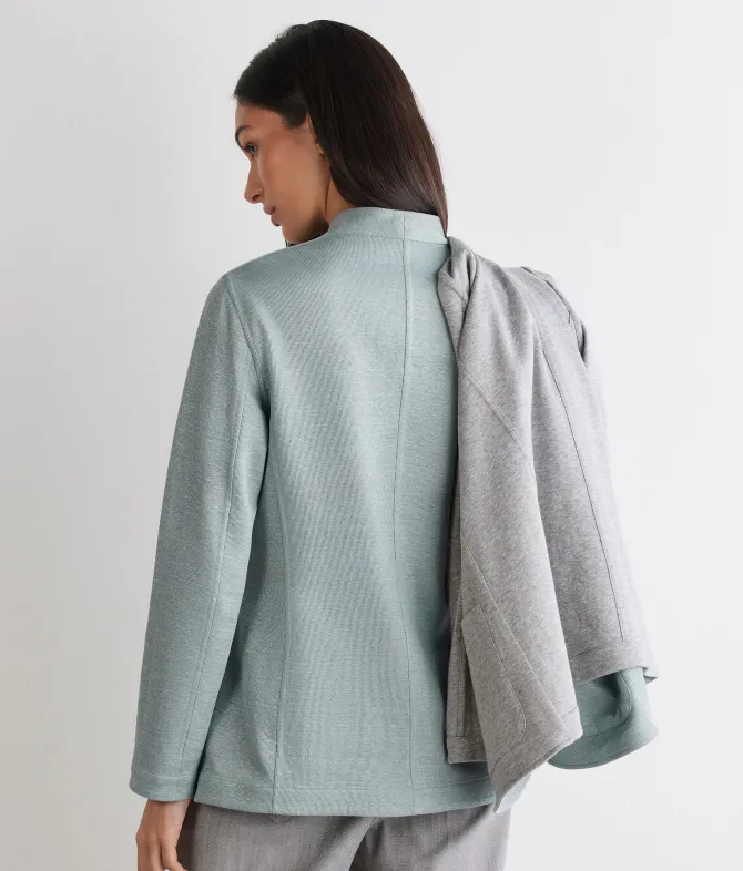 Giacca reversibile in lino e cotone