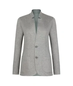 Giacca reversibile in lino e cotone