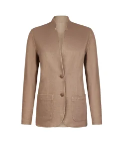 Giacca reversibile in lino e cotone
