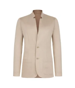 Giacca reversibile in lino e cotone