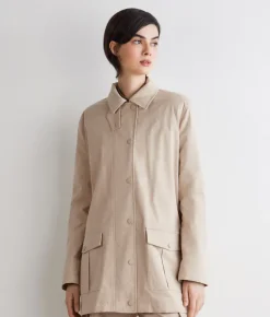 Giacca tecnica in cotone e cashmere