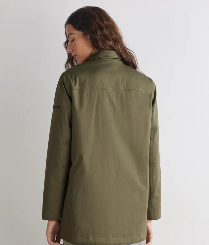 Giacca tecnica in cotone e cashmere