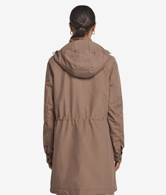 Giacca tecnica lunga con coulisse