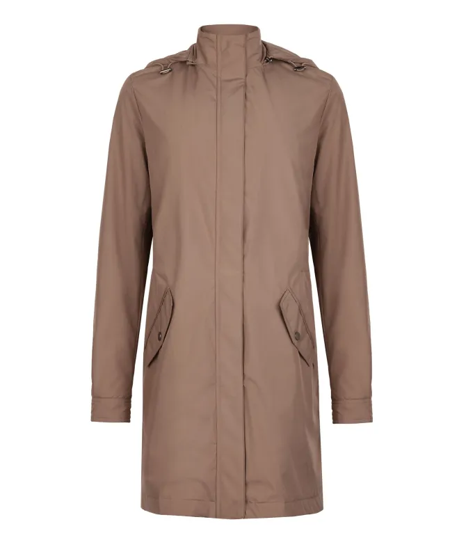 Giacca tecnica lunga con coulisse