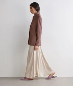 Giacca waffle in lino cotone
