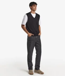 Gilet con scollo a V in Cashmere Ultrafine