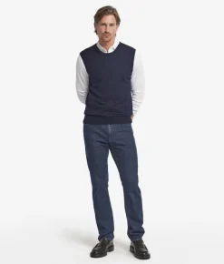 Gilet girocollo in Cashmere Ultrafine