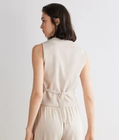 Gilet in raso opaco