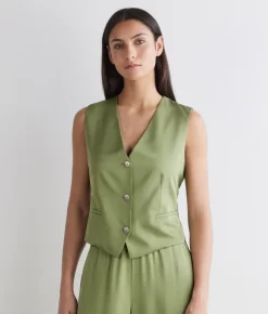 Gilet in raso opaco