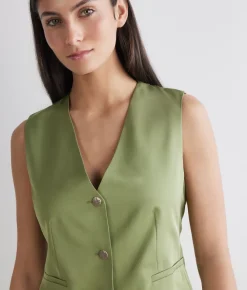 Gilet in raso opaco