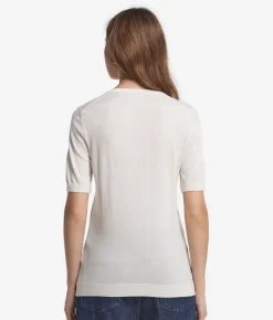 Girocollo a maniche corte in Cashmere Ultrafine