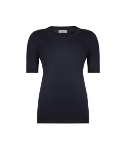 Girocollo a maniche corte in Cashmere Ultrafine