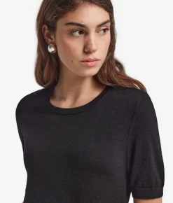 Girocollo a maniche corte in Cashmere Ultrafine