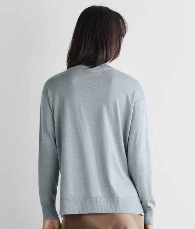 Girocollo con spacchi in Cashmere Ultrafine