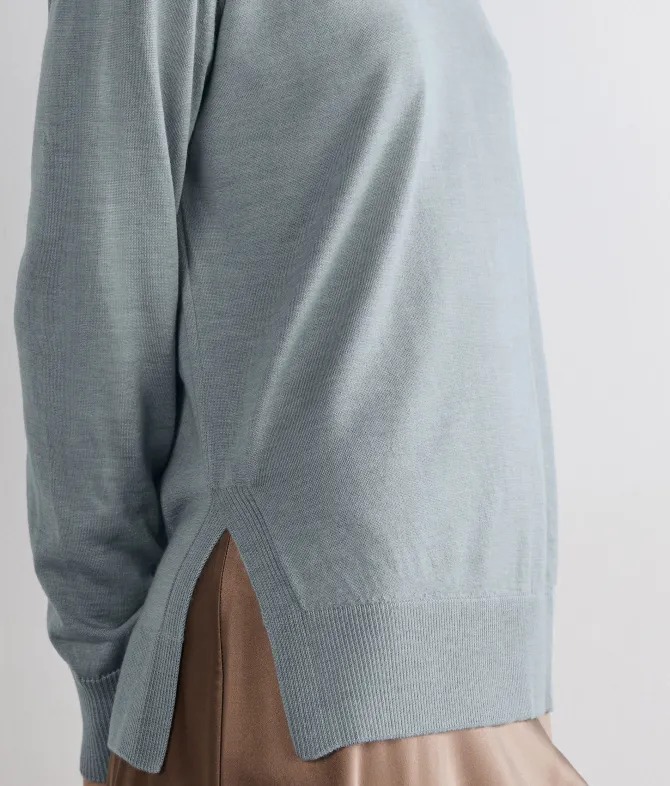 Girocollo con spacchi in Cashmere Ultrafine