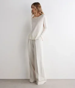 Girocollo con spacchi in Cashmere Ultrafine