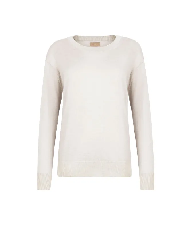 Girocollo con spacchi in Cashmere Ultrafine