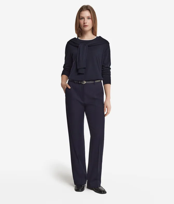 Girocollo con spacchi in Cashmere Ultrafine