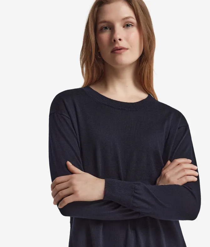 Girocollo con spacchi in Cashmere Ultrafine